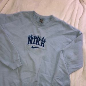 Nike Flame Light Blue Sweatshirt (Size L)